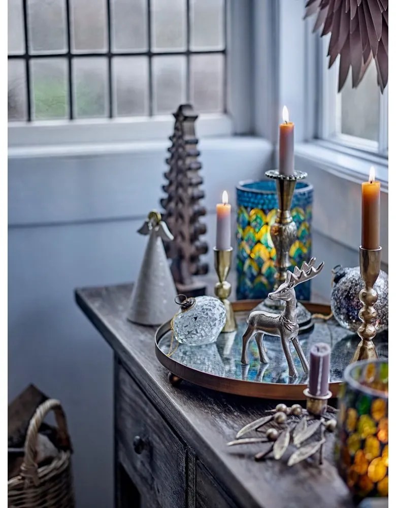 Стъклен декоративен поднос ø 35 cm Glacier – Bloomingville