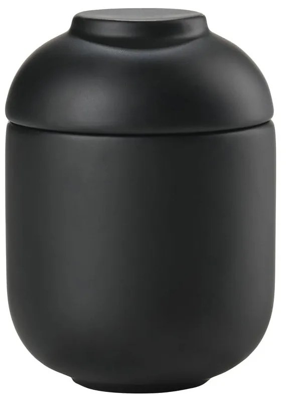 Черен керамичен органайзер за баня за памучни тампони Sensu – Zone