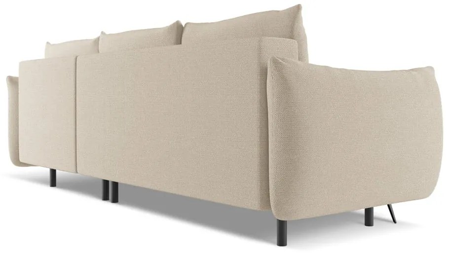 Бежов ъглов диван (десен ъгъл) Malie – Makamii