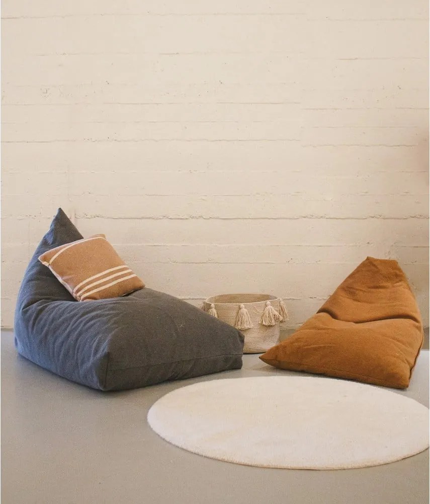 Детски пуф в теракотен цвят Cleo Toffee – Lorena Canals