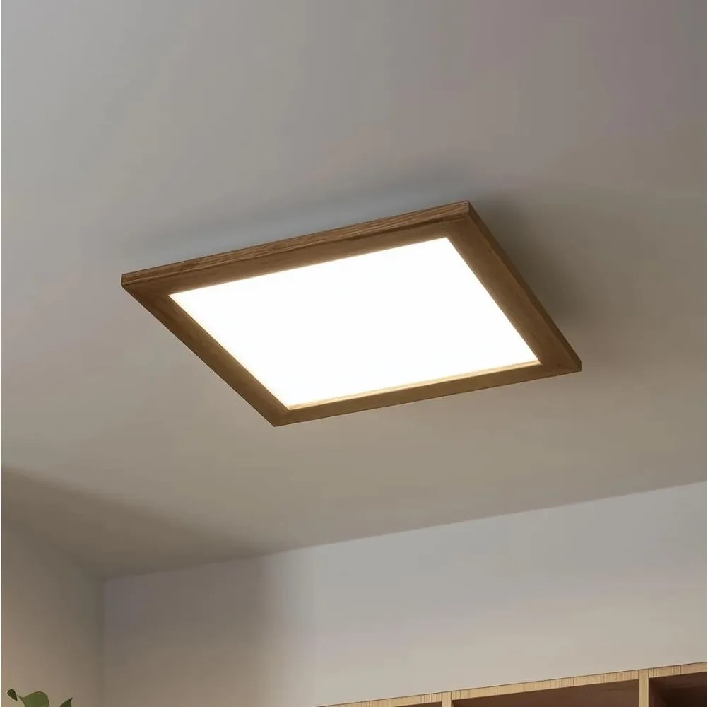 Brilagi - димируемо LED осветително тяло SLIMFRAME WOOD LED/36W/230V 49,5x49,5 cm + ДУ