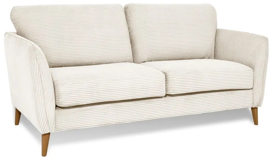 Бял диван от рипсено кадифе 170 cm Paris – Scandic