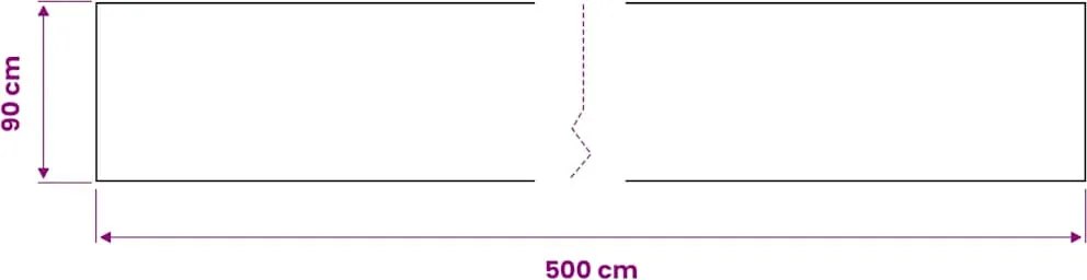 Самозалепващо фолио за мебели, бяло, 500х90 см, PVC