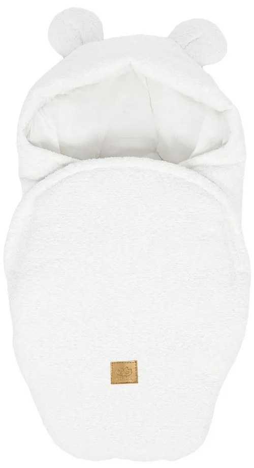 Бяло бебешко одеяло от букле 45x80 cm – Meowbaby