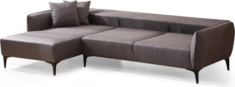 Тъмно сив ъглов диван , ляв ъгъл Belissimo – Balcab Home