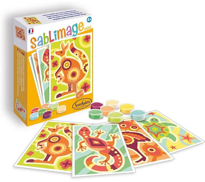 Sentosphere - Мини комплект за рисуване с пясък Anumaux Australiens