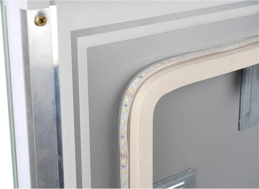 Стенно огледало със светлина 90x70 cm Zenith – Bonami Essentials