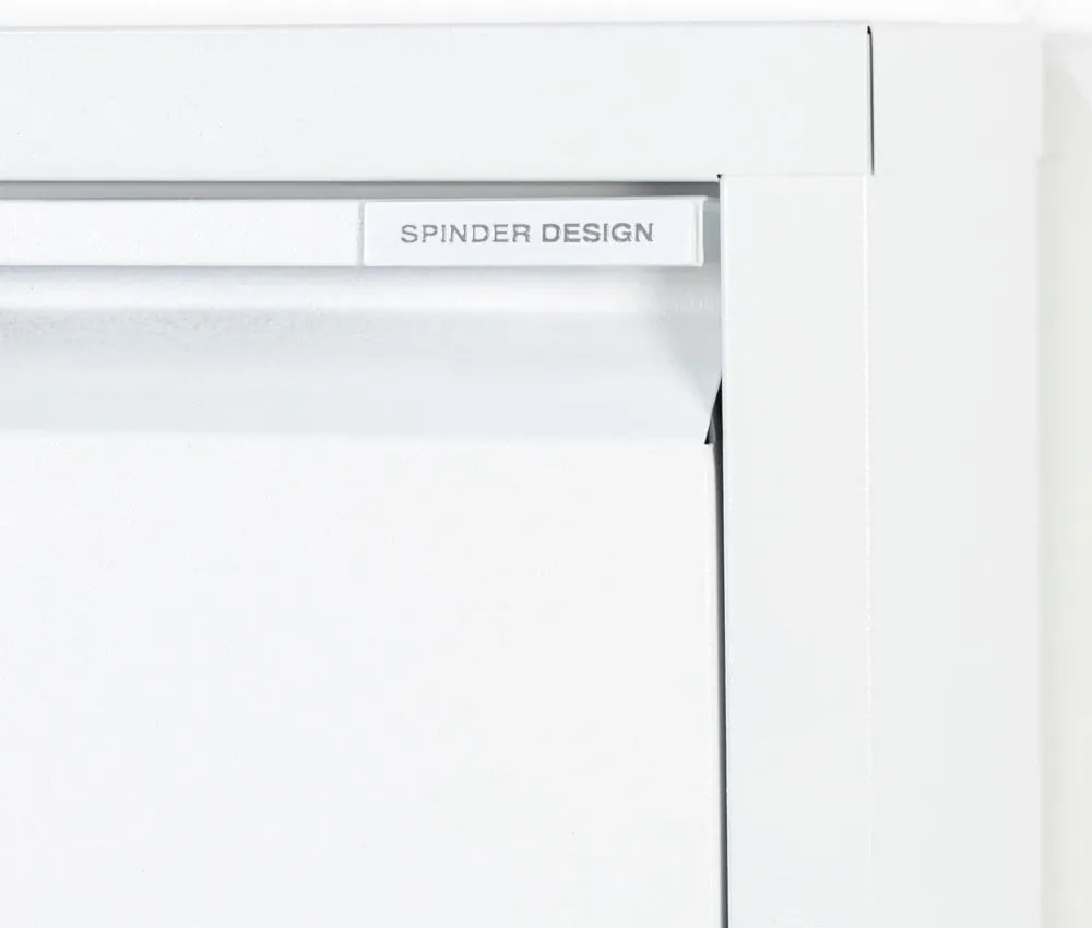 Бяла метална накланяща се стойка за обувки 75x77,5x22,5 cm Billy – Spinder Design