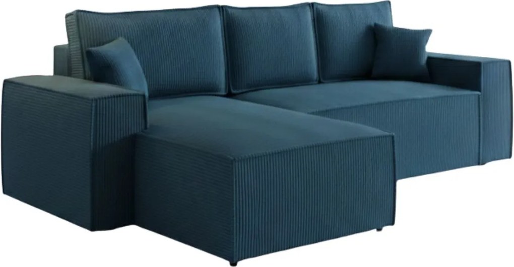 Ъглов диван Malaga mini I-Petrol-Left