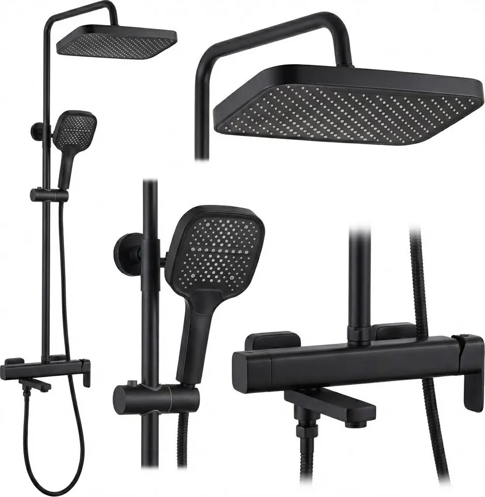 Комплект за душ Rea Arlo Black