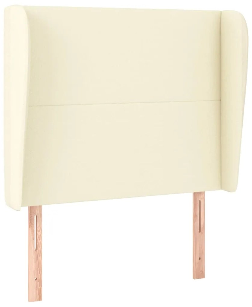 3117756 vidaXL Горна табла с уши, кремава, 93x23x118/128 см, изкуствена кожа