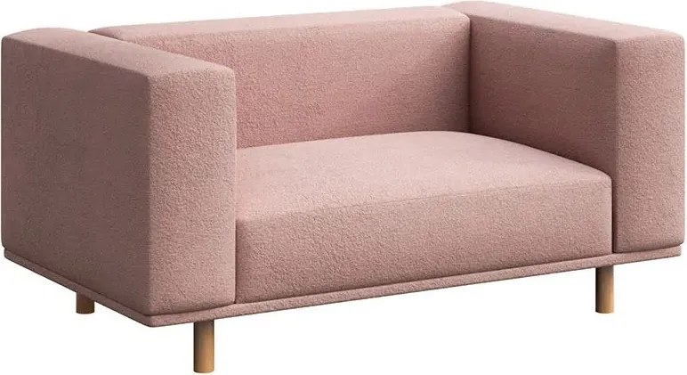 Розово кресло от плат букле Kukumo - Ame Yens