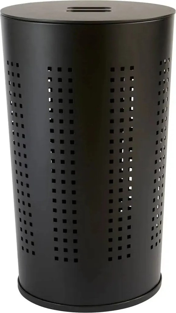 Кош за пране 5five Glass, Метал, Черен, 45 l