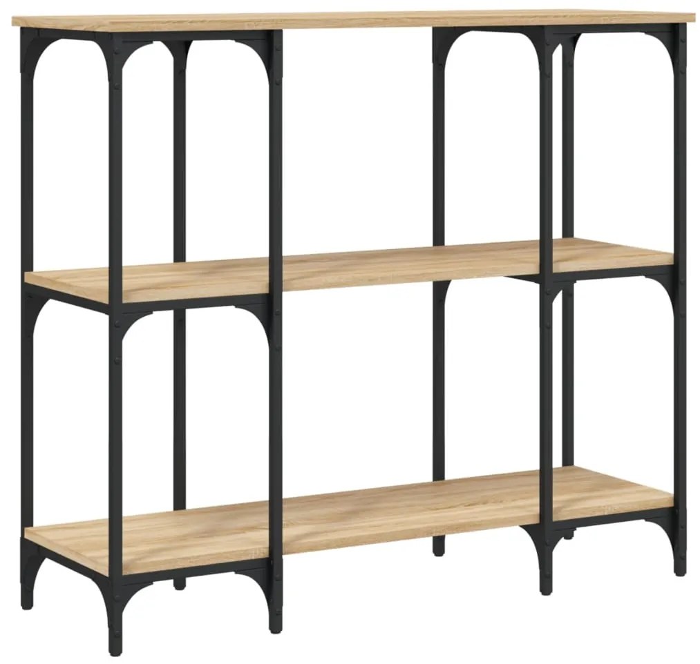 834146 vidaXL Конзолна маса, дъб сонома, 102x35x90 см, инженерно дърво