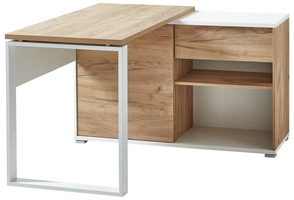 Работна маса от дъб 120x117 cm Lioni - Germania