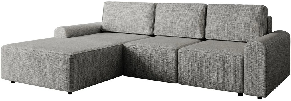 Ъглов диван Bella L-Тъмносив-Ляв