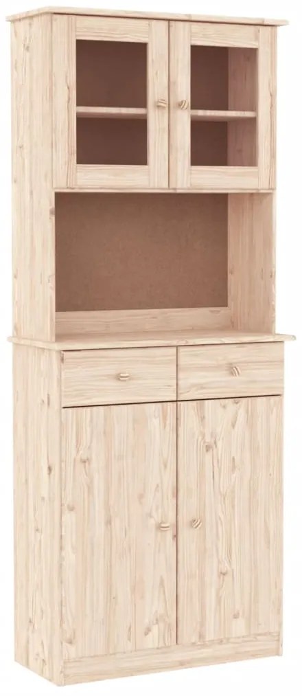 3187775 vidaXL Висок шкаф ALTA, 77x35x188 см, борово дърво масив
