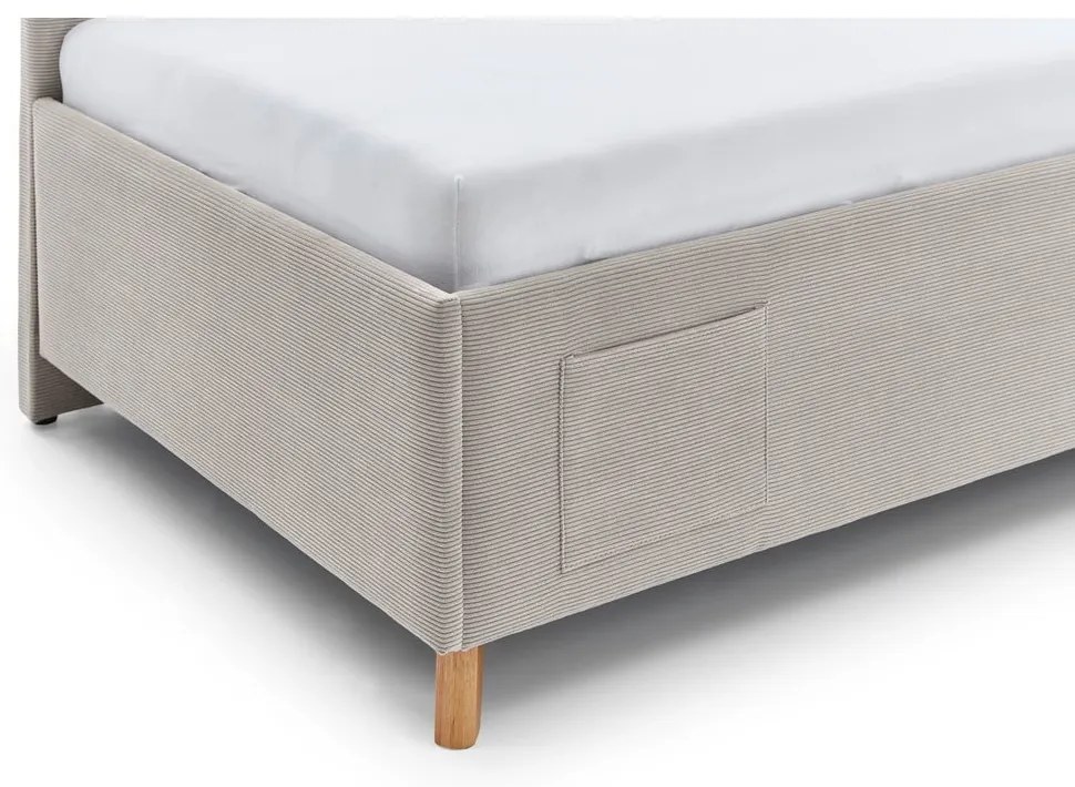 Бежово ъглово детско легло с място за съхранение 90x200 cm Cool – Meise Möbel