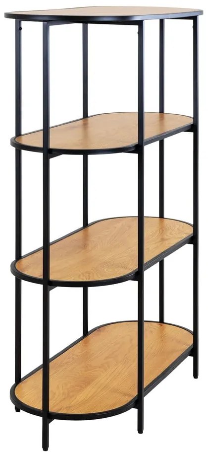 Черна етажерка в дъб 36x111 cm Vita - House Nordic