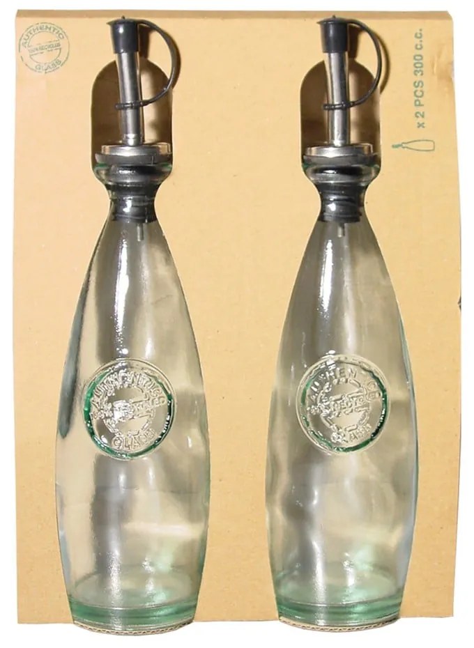 Комплект за олио и оцет от рециклирано стъкло , 300 ml Authentic - Ego Dekor