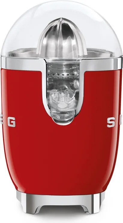 Електрическа цитрус преса Smeg CJF11RDEU, 70 W, Антикапкова система, Противоплъзгаща се основа, Червен