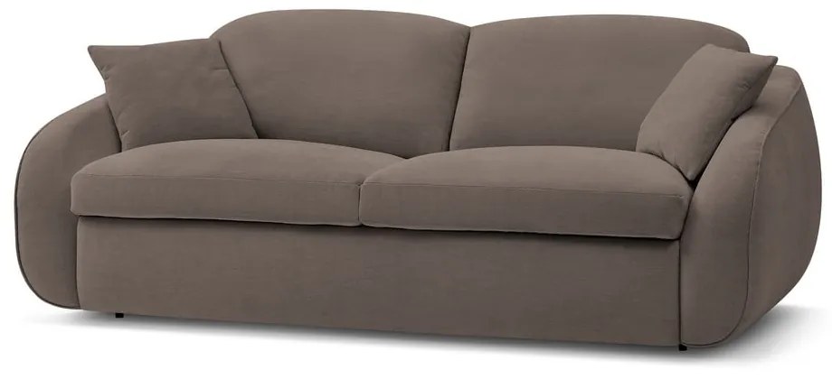 Кафяв разтегателен диван 235 cm Cezanne – Bobochic Paris