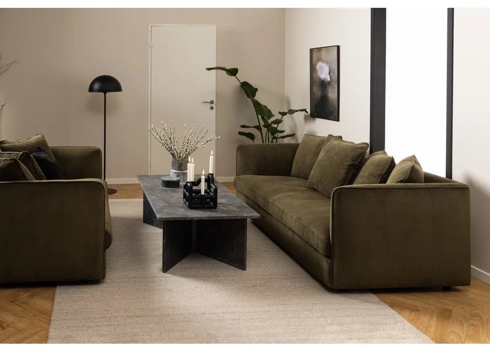 Черна мраморна масичка за кафе 70x140 cm Vega – Actona