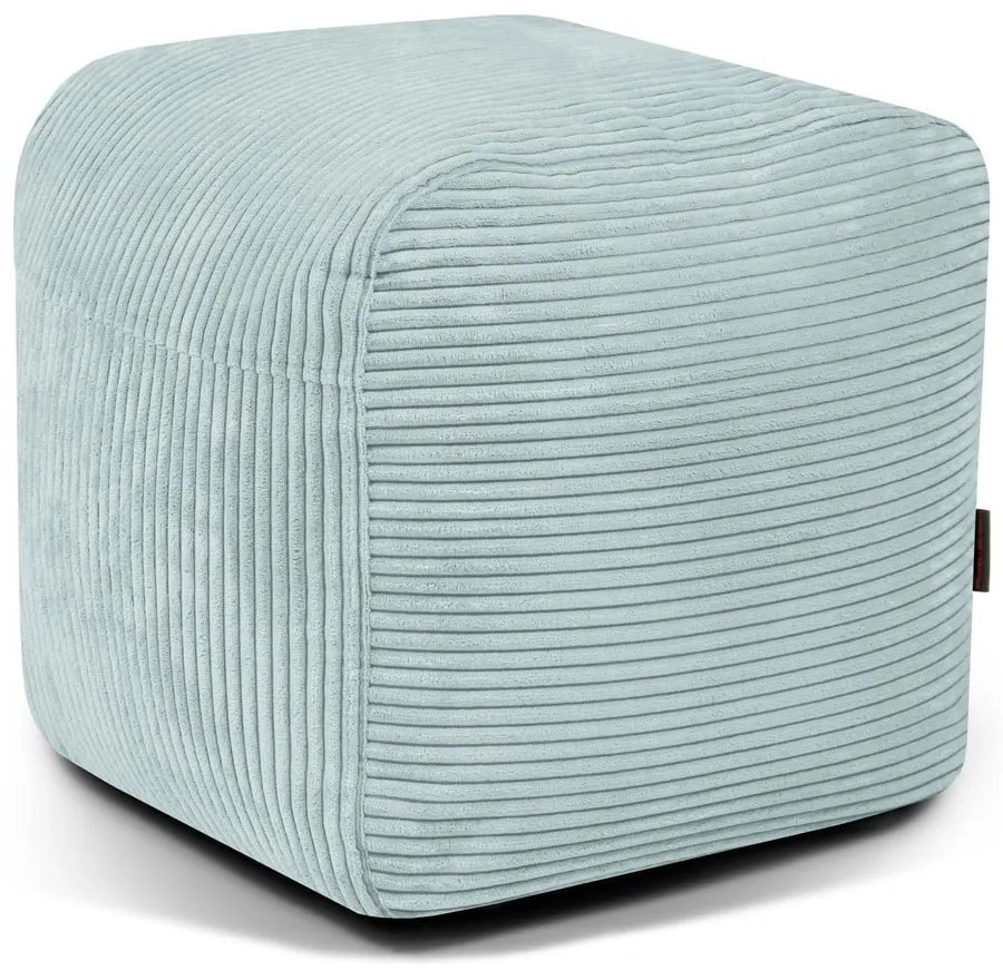 Пуф от рипсено кадифе в цвят мента Plus 50 Lounge – SLOWDOWN