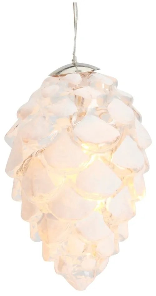 Бяла висяща коледна светлинна украса ø 5 cm Celina – Sirius