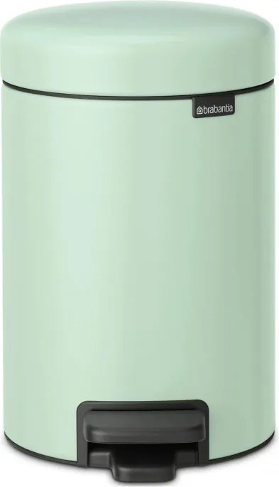 Кош за боклук с педал Brabantia NewIcon 1008835, 3 л, Плавно затваряне, Противоплъзгаща основа, Светлозелен