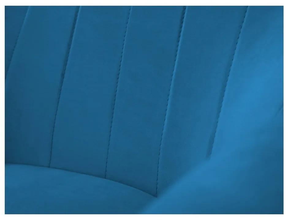 Кресло от синьо кадифе Benito - Mazzini Sofas