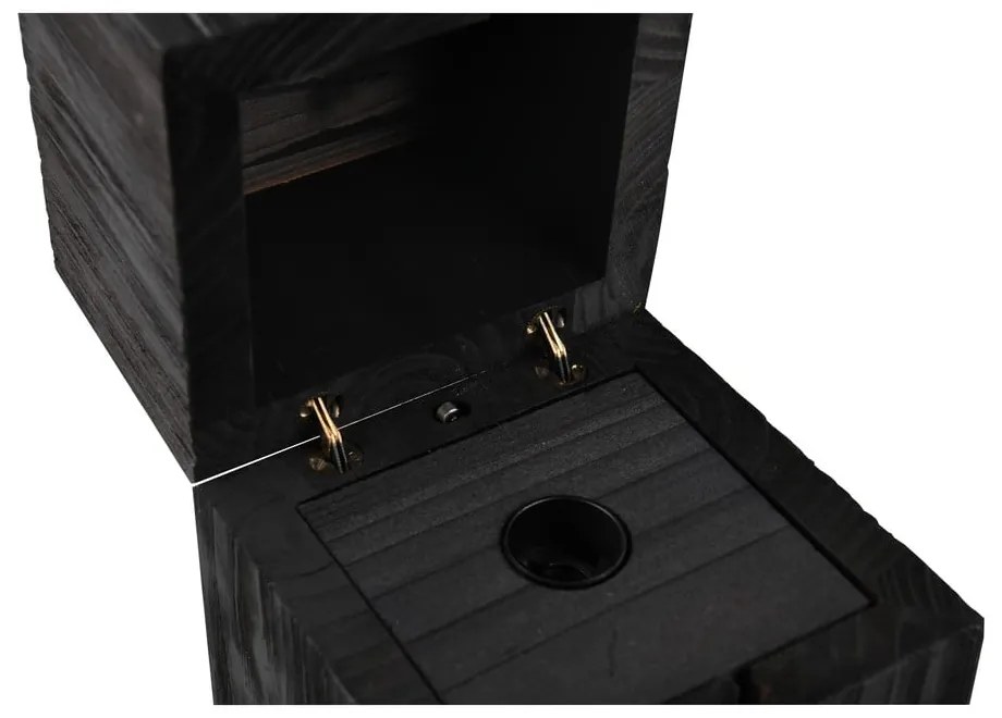 Черна настолна лампа (височина 16 см) Treasure - Trio