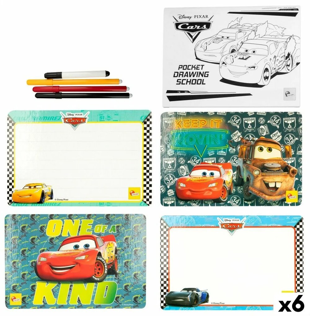 Комплект за Рисуване Cars Pocket Drawing School (6 броя)