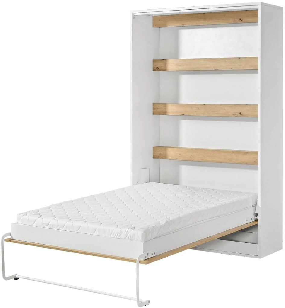 Стенно Легло Етер II-Натурален-Черен-120 х 200