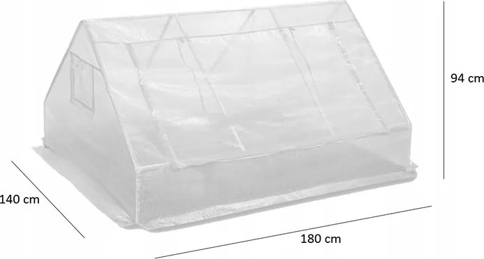 Градинска оранжерия mini 180 x 140 x 94 cm - оранжерия за разсад, оранжерия с конструкция