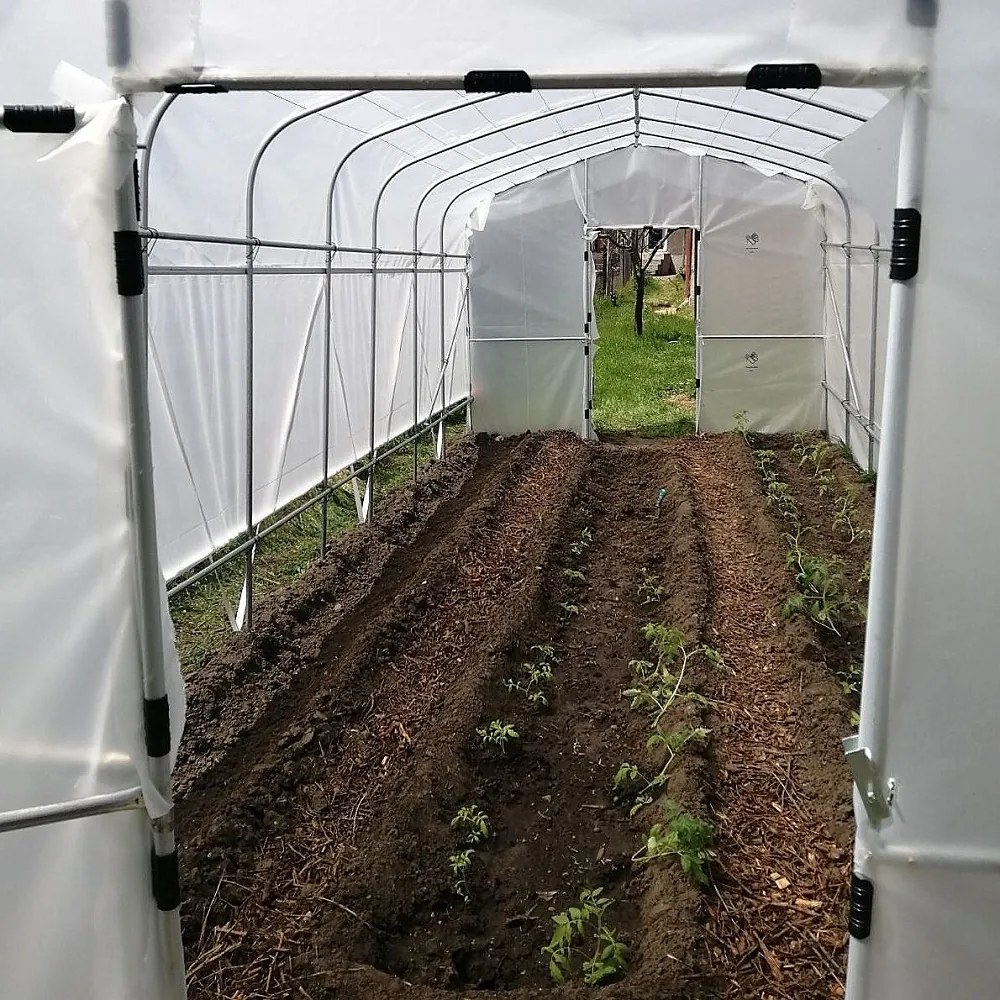 Професионална модулна оранжерия Tunnel Pro System 3 - 18 кв.м. с една врата и проветрение (6x3x2m)