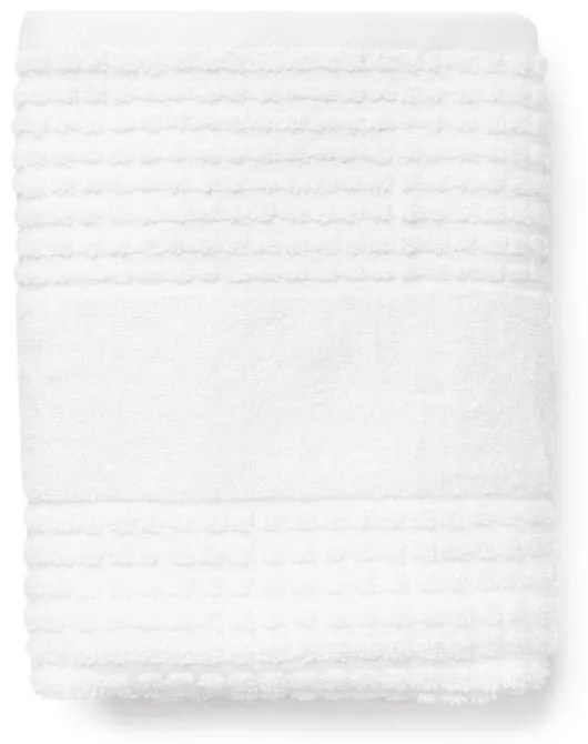 Бяла хавлиена кърпа от органичен памук от тери 70x140 cm Check – JUNA