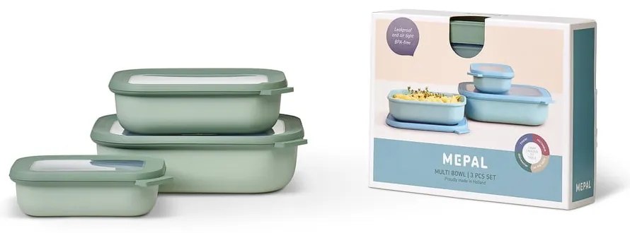 Кутии за храна 3 бр. Nordic sage – Mepal