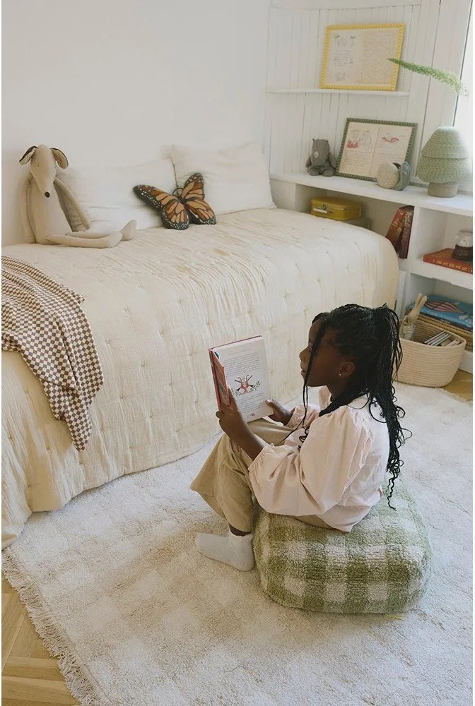 Зелен детски пуф Vichy – Lorena Canals