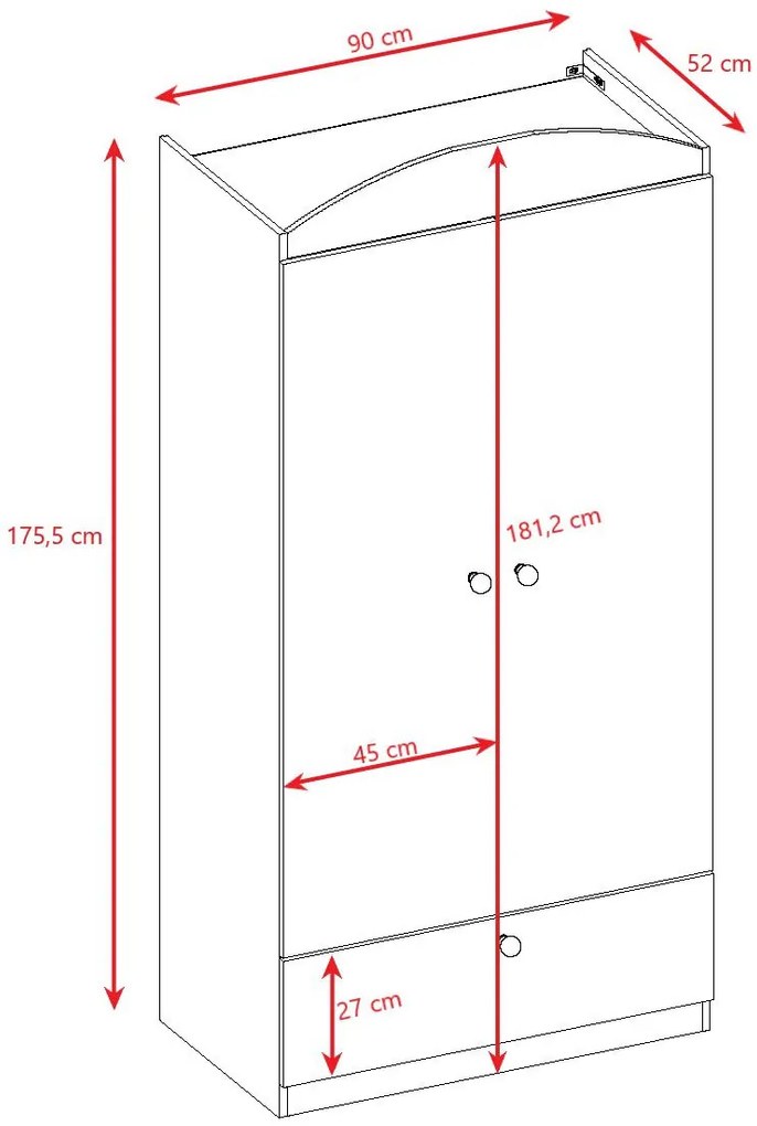 Гардероб Babydreams Cartoon-Leuko- Baby Dino