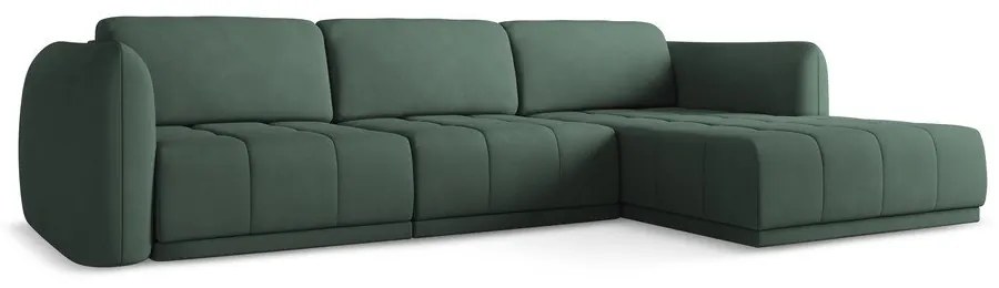 Зелен ъглов диван (десен ъгъл) Hoku – Makamii