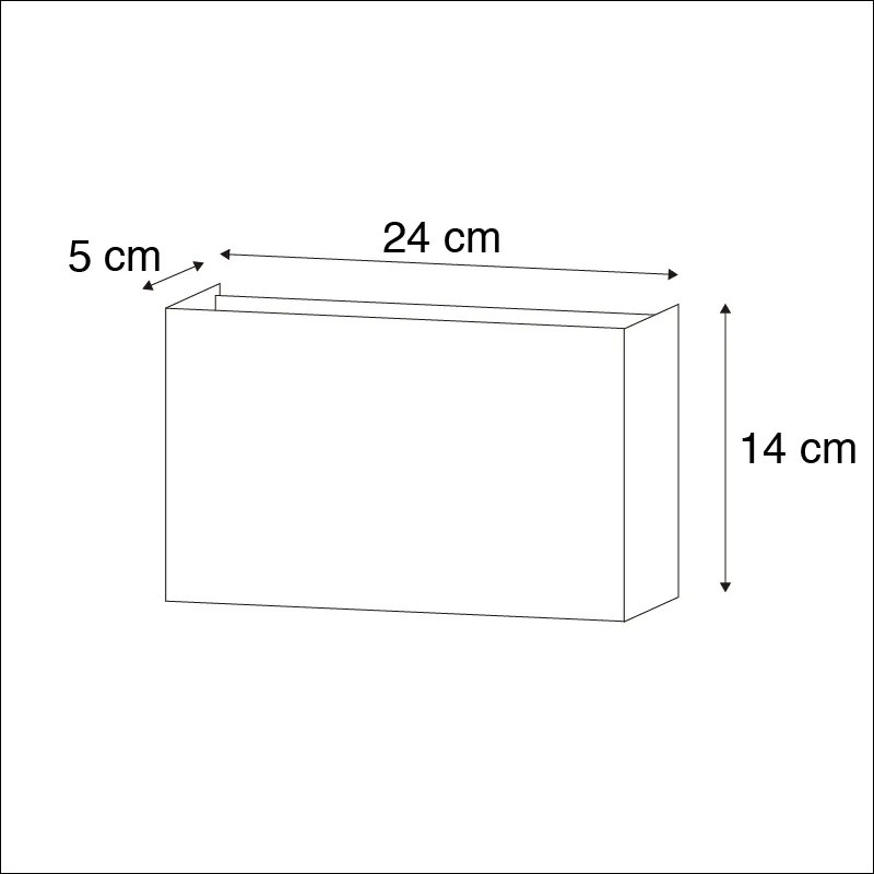 Модерна стенна лампа черна 2 светлини - Otan