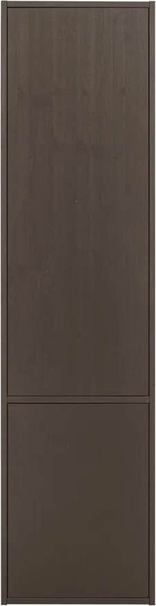 Тъмнокафяв модулен шкаф от масивен бор 55x215 cm Meggy – WOOOD