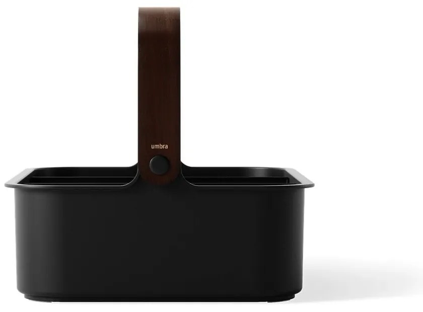 Черен органайзер за баня от рециклирана пластмаса Bellwood – Umbra