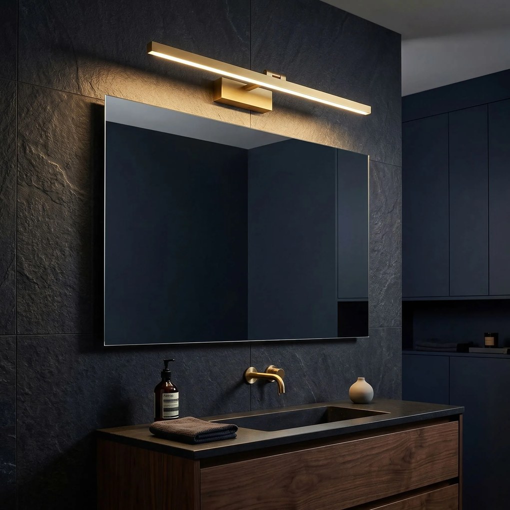 LED аплик за баня APP1865-1W 80 cm BRUSH GOLD