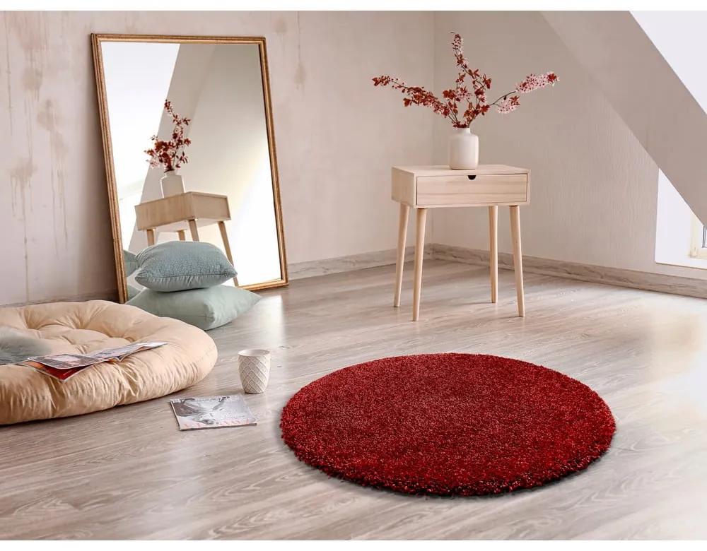 Червен килим Aqua Liso, ø 100 cm - Universal