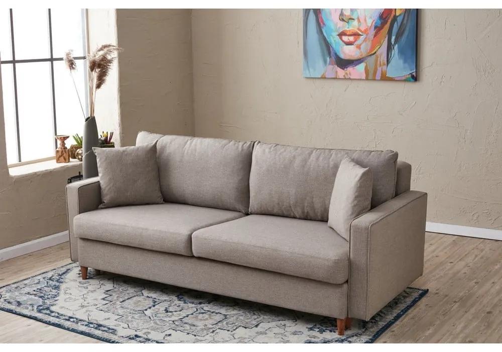 Светлокафяв разтегателен диван 210 cm Eva – Balcab Home