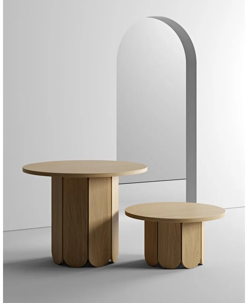 Трапезна маса от мек дъб, ø 98 cm - Woodman