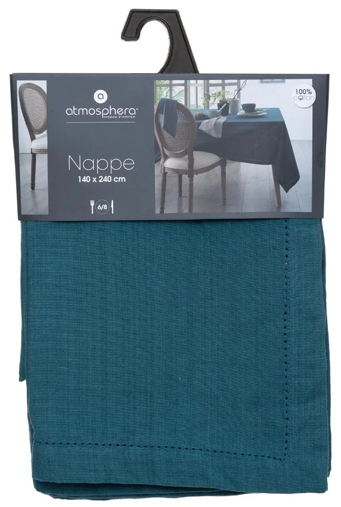 Покривка за маса atmosphera Jane, Памук, 140x240 cm - Светлосив