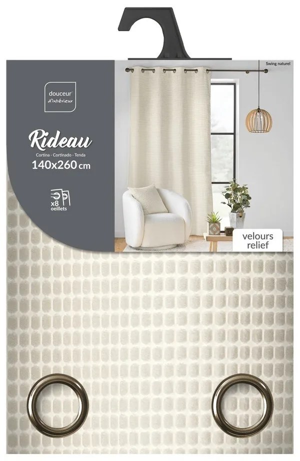 Бежово перде 140x260 cm Swing – douceur d'intérieur